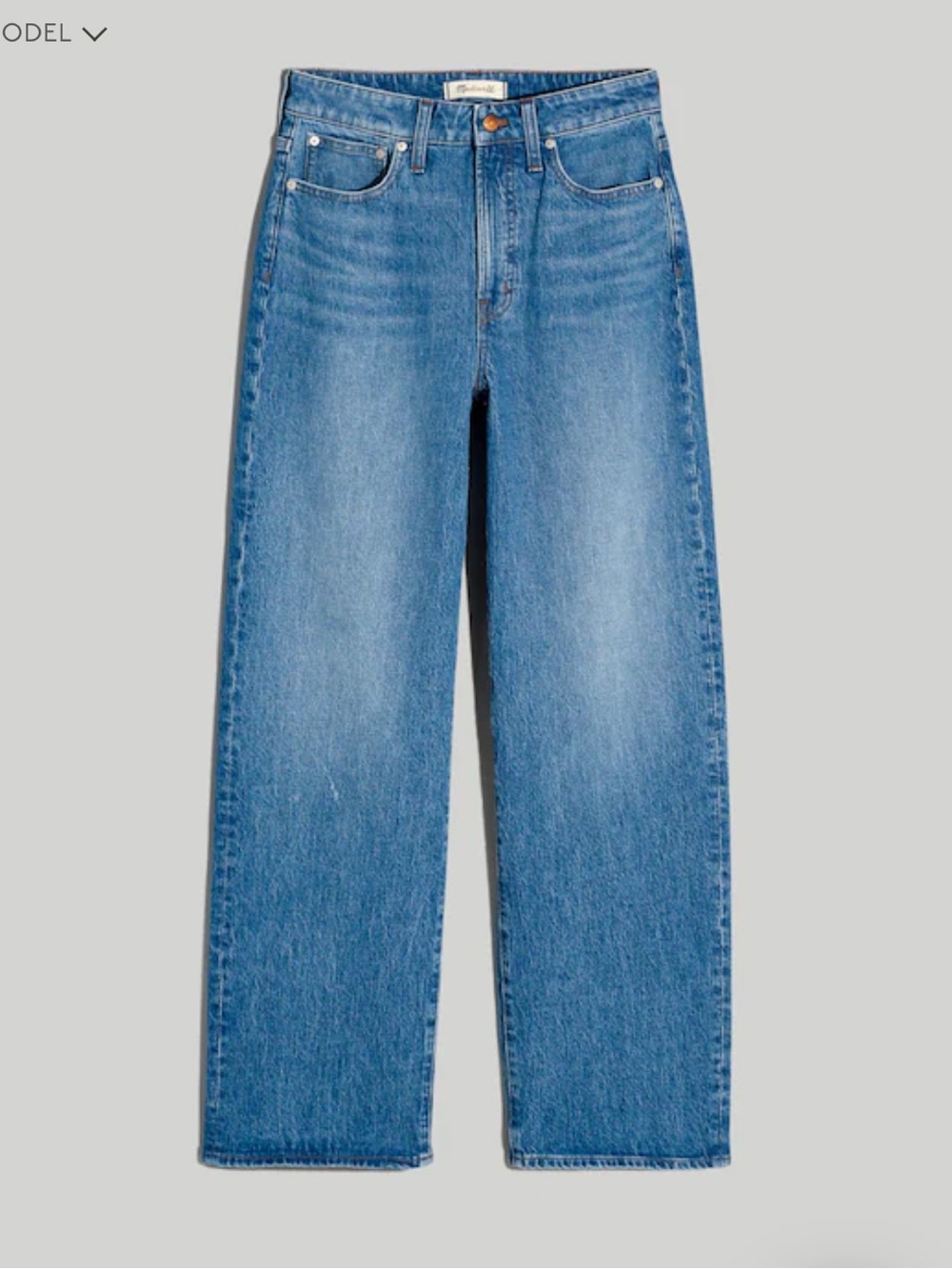 Madewell The Curvy Perfect Vintage Wide-Leg Crop Jean